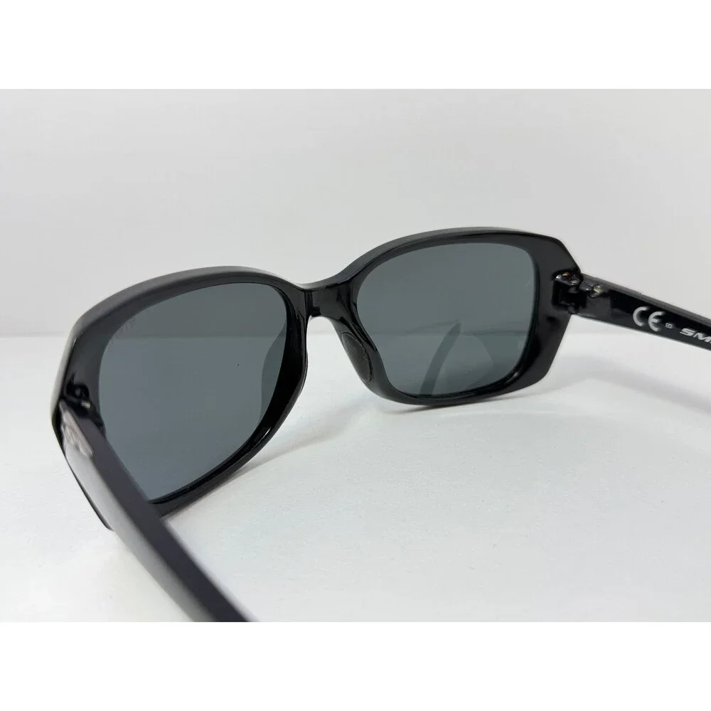 Smith FACET Black 1ES Sunglasses Women's Black 56mm Polarized TLT Optics